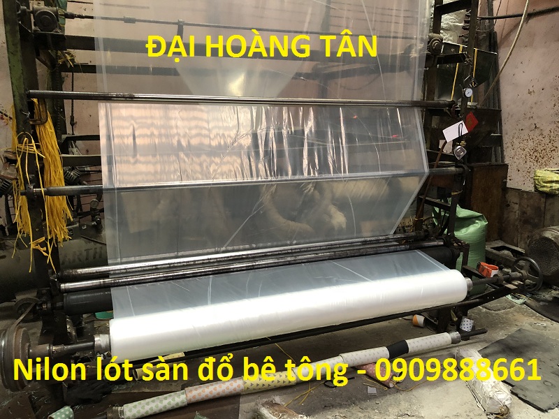 nilon lót sàn đổ bê tông